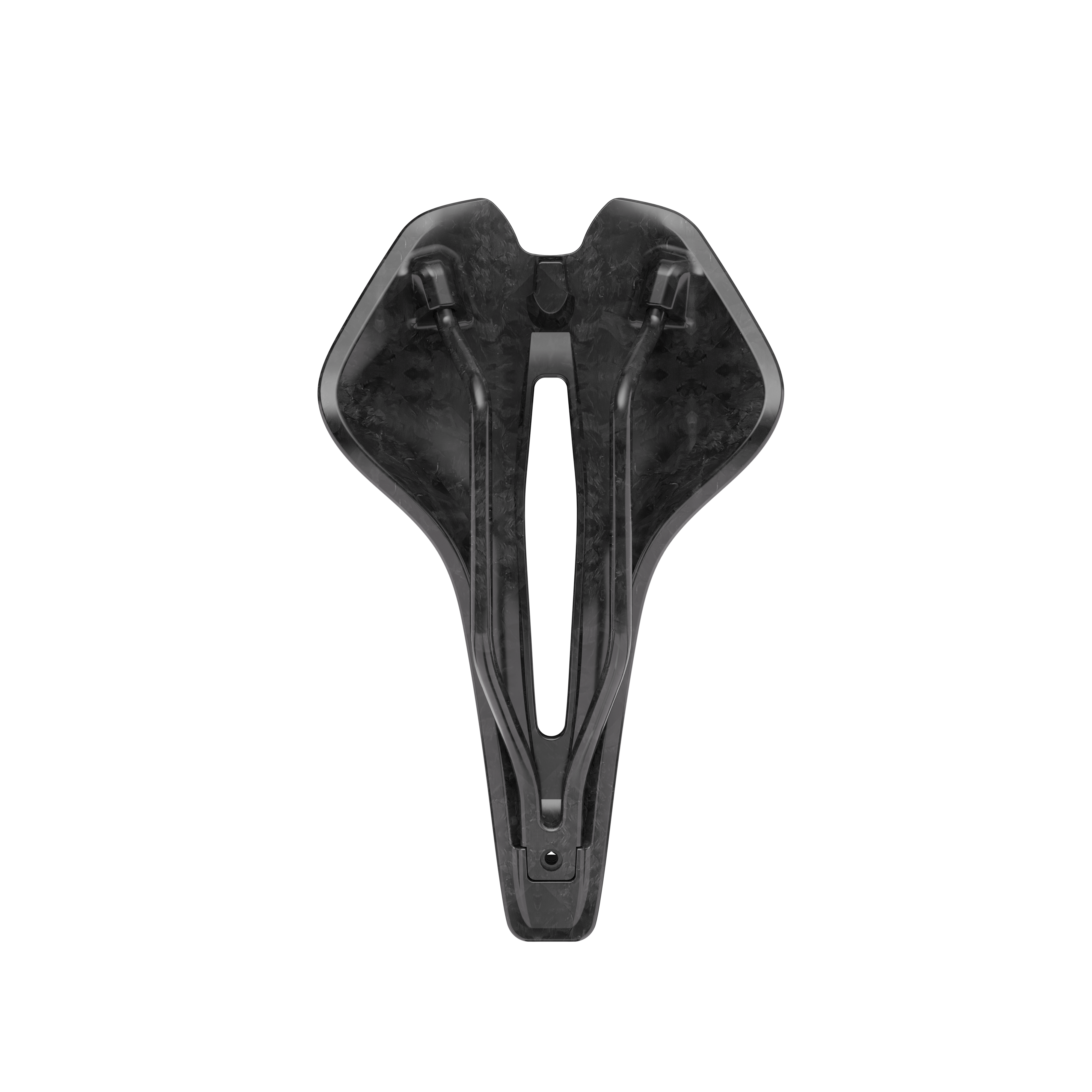 R4 3D Printed Bike Saddle with advanced carbon fiber construction for strength and lightweight performance.