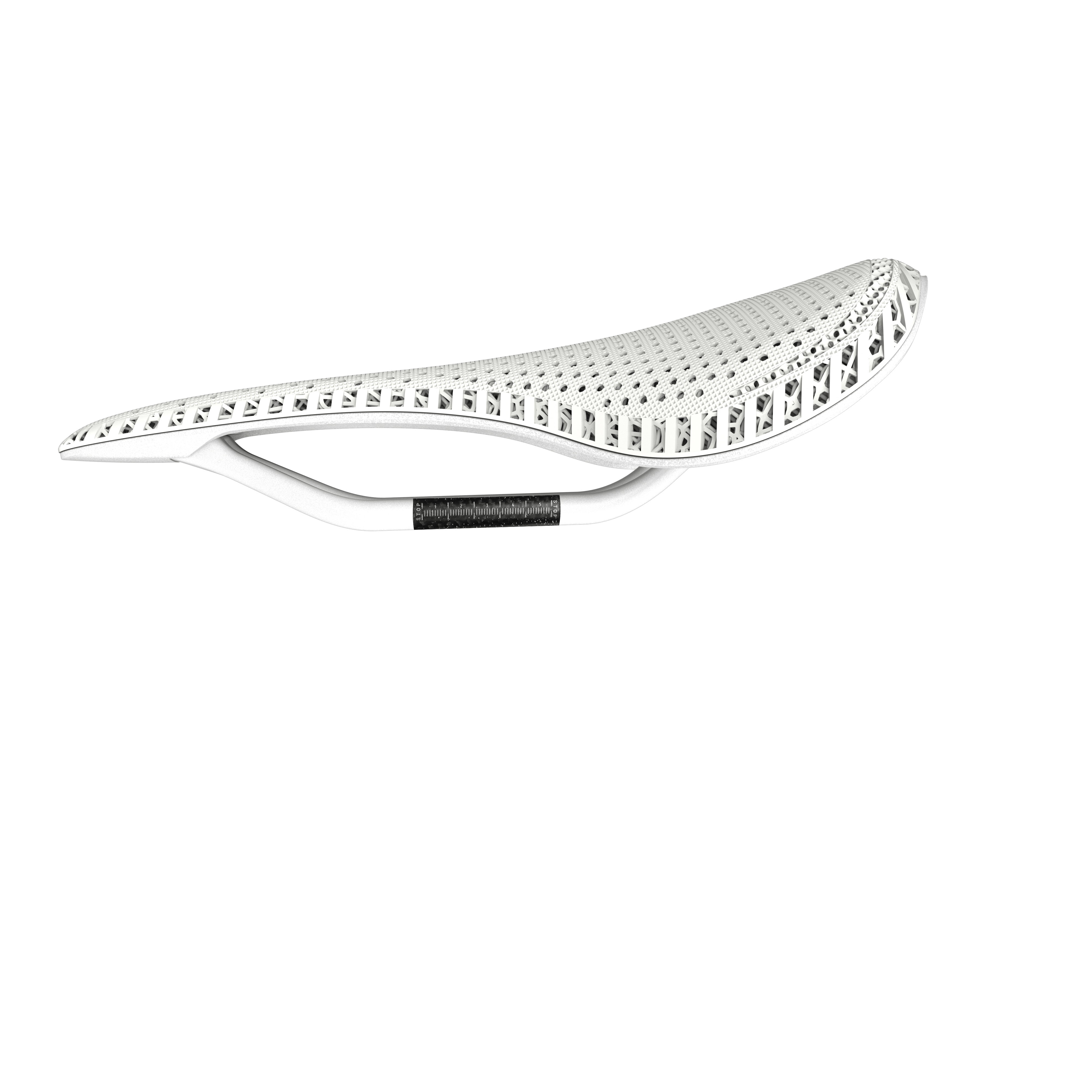 R5 - 3D Printed Road Bike Saddle (White)