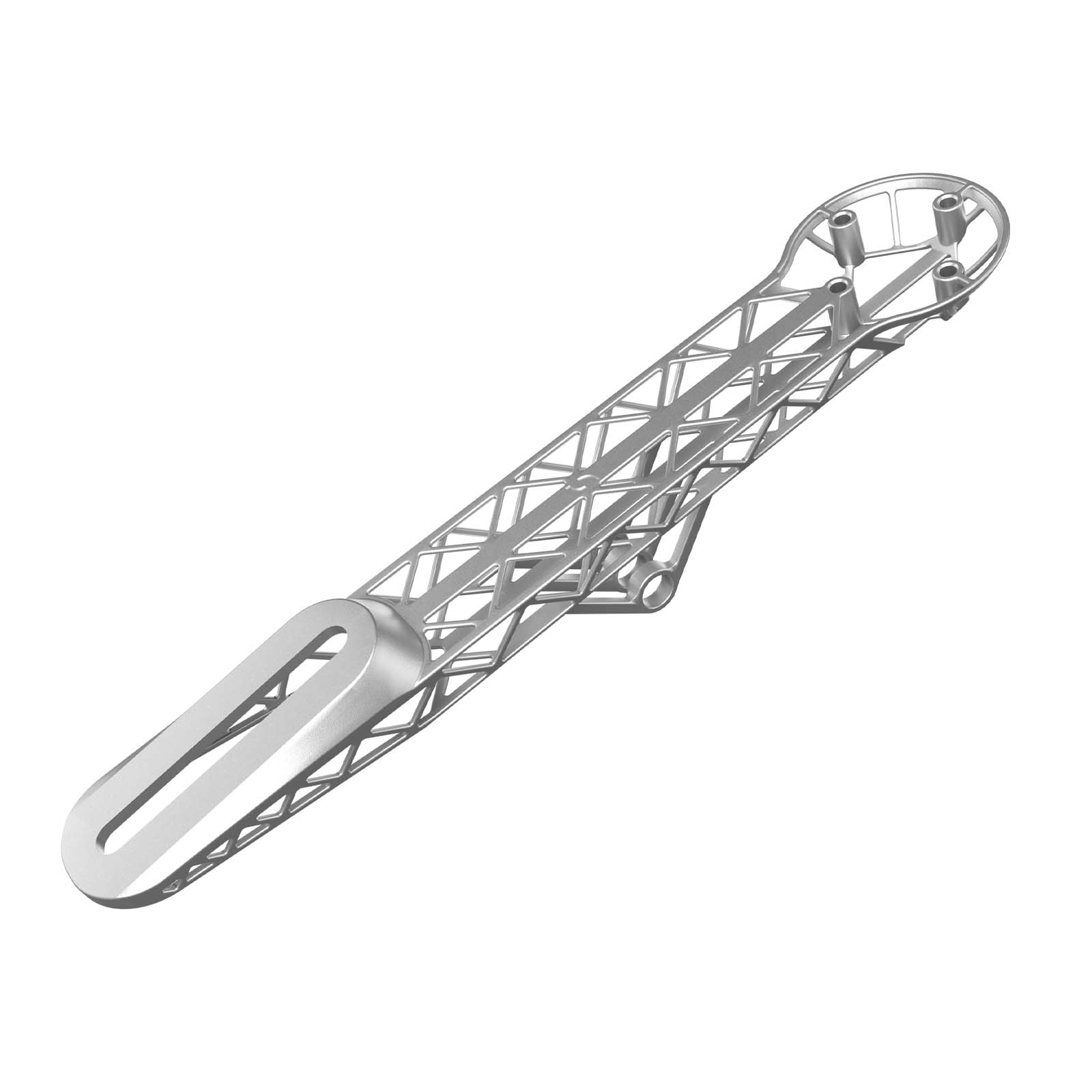 Universal -6° titanium 3D Printed Bike Computer Mount, Samassi Ultra-Light, Ultra-Strong Mount for secure gear