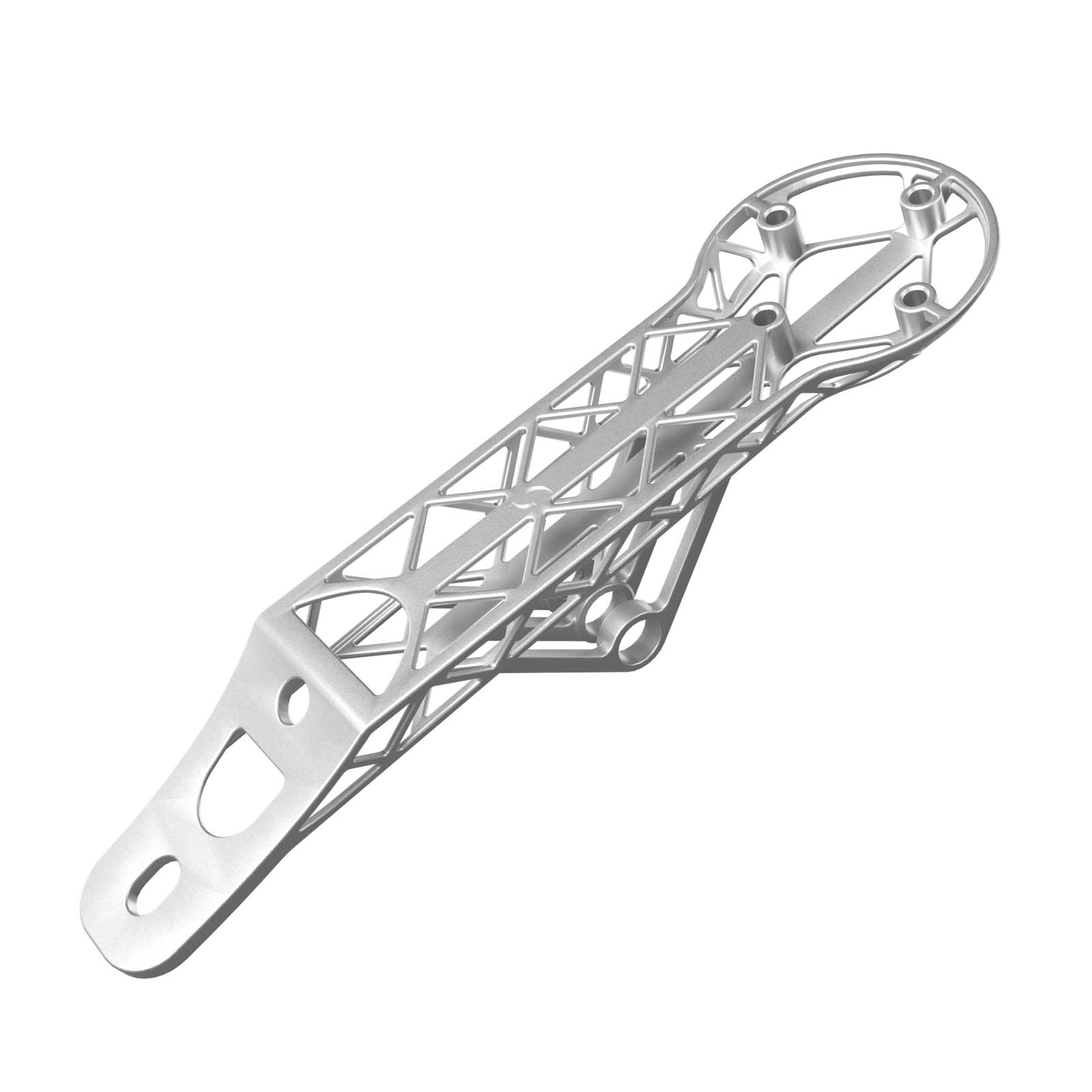 EXS AeroVer 3D-Printed Titanium Bike Computer Mount, Samassi Ultra-Light High Strength Bike Mount, Fully Hollowed Design