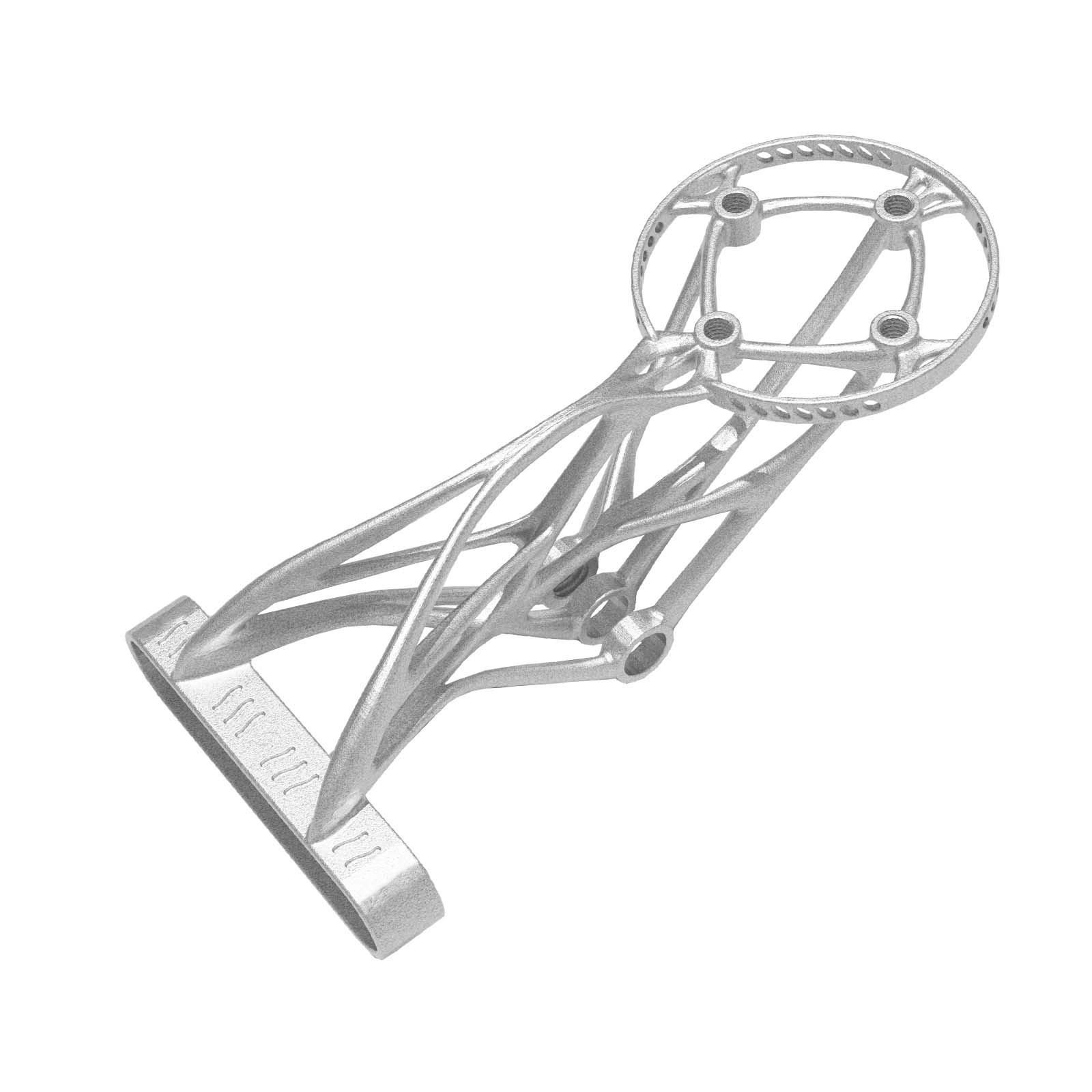 GIANT 3D-Printed Titanium Bike Computer Mount, Samassi Ultra-Light High Strength Bike Mount, Fully Hollowed Design