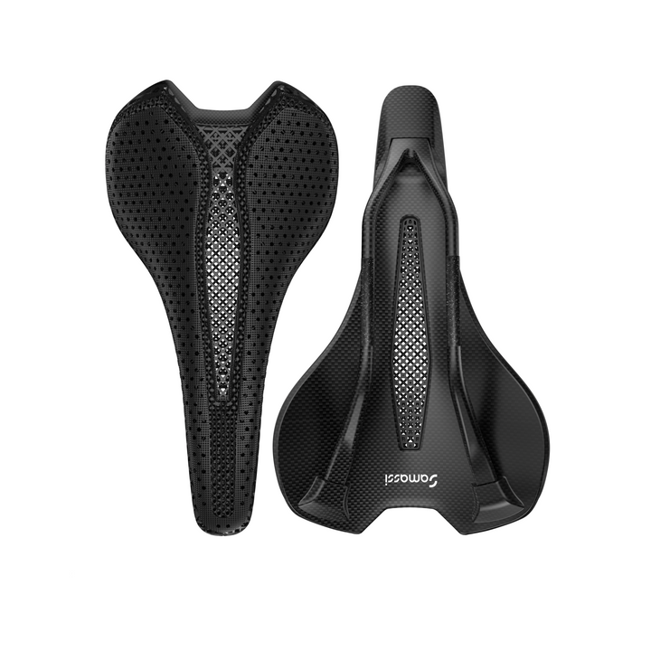 Samassi Black 3d Printed Saddle Road Bicycle Seats - R5