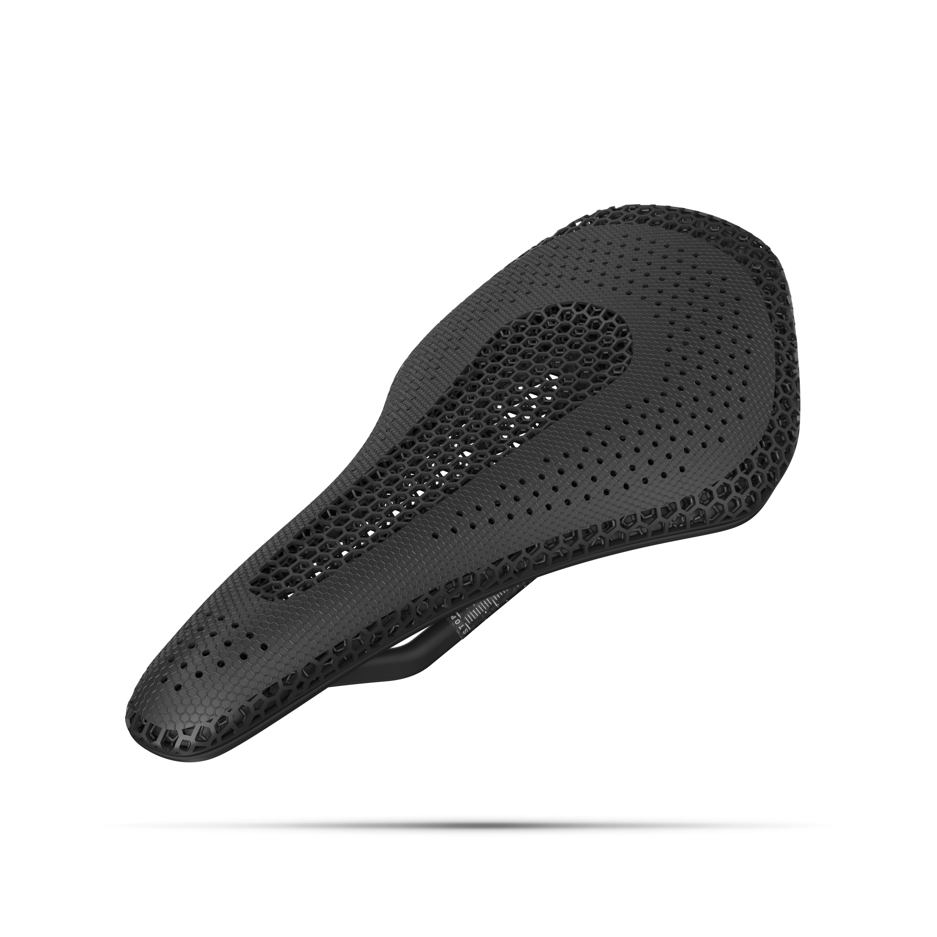 R6 3D Printed MTB Bike Saddle featuring advanced carbon fiber construction and nano PU printing technology.