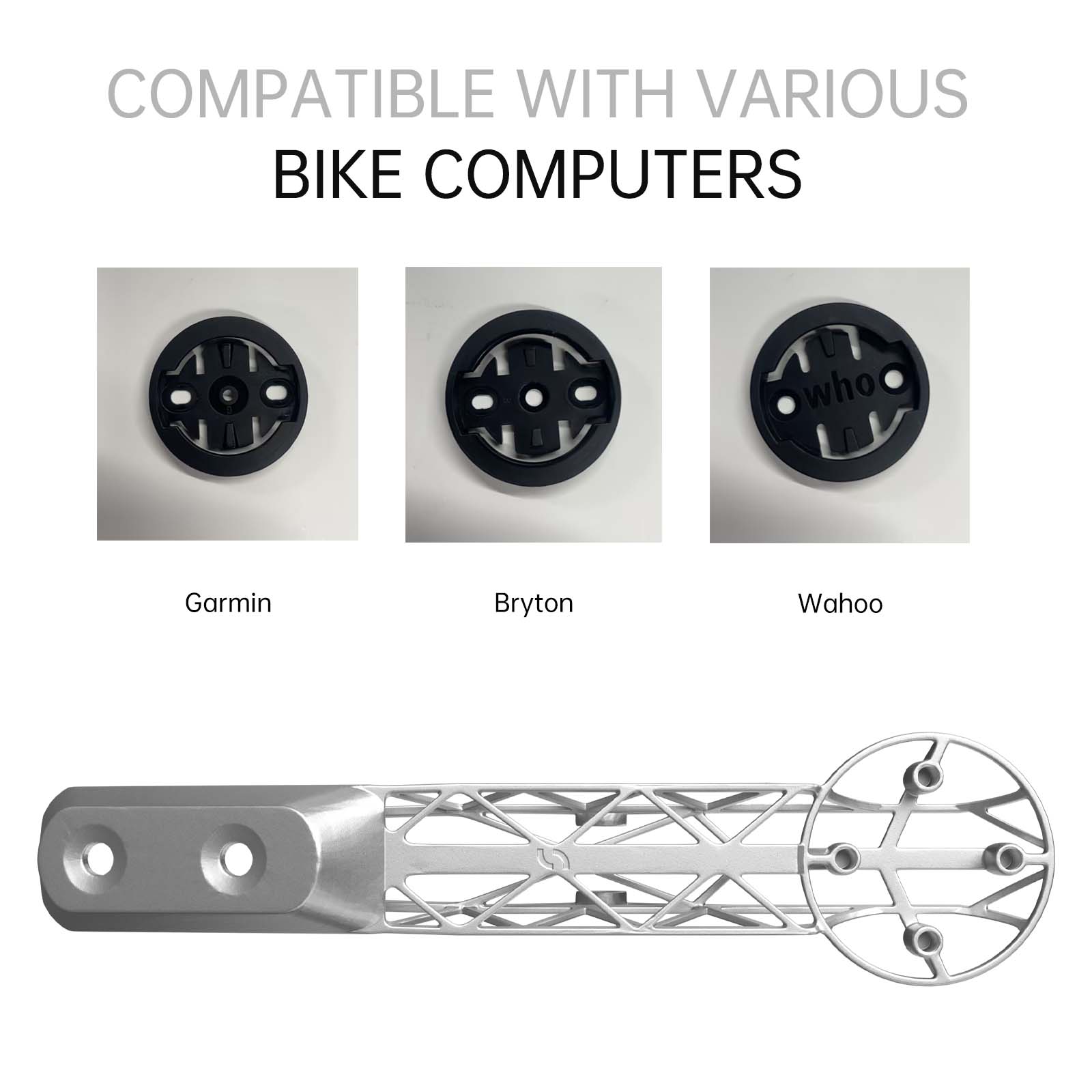 Samassi 3D Titanium Scott Foil RC Integrated Handlebar Bike Mount, Lightweight Precision for Your Ultimate Aero Ride - Compatible with Garmin, Bryton, Wahoo.