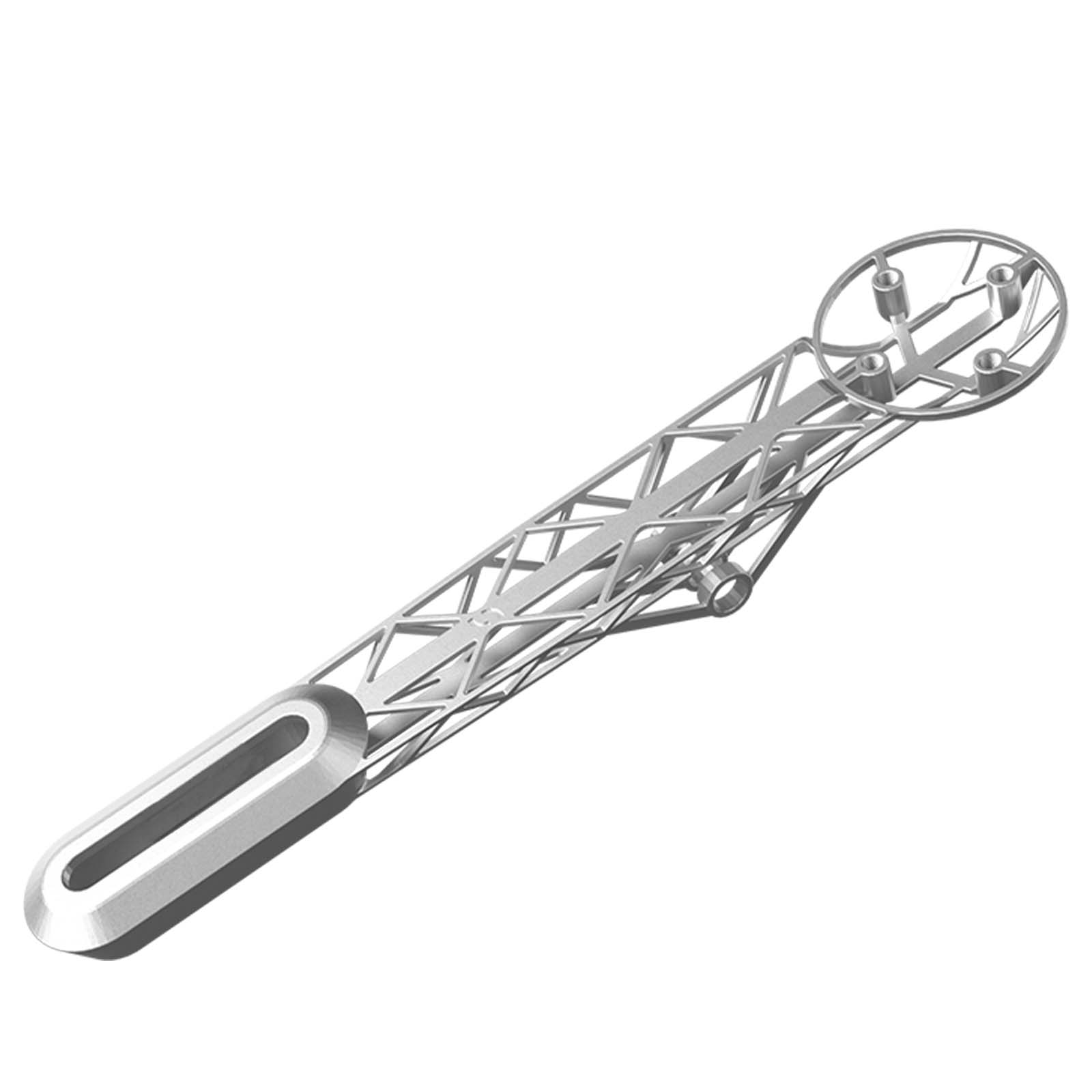 Universal 3D-Printed Titanium Bike Computer Mount Compatible with Integrated Handlebar, Samassi Ultra-Light High Strength Bike Mount for Precision Cycling, Fully Hollowed Design