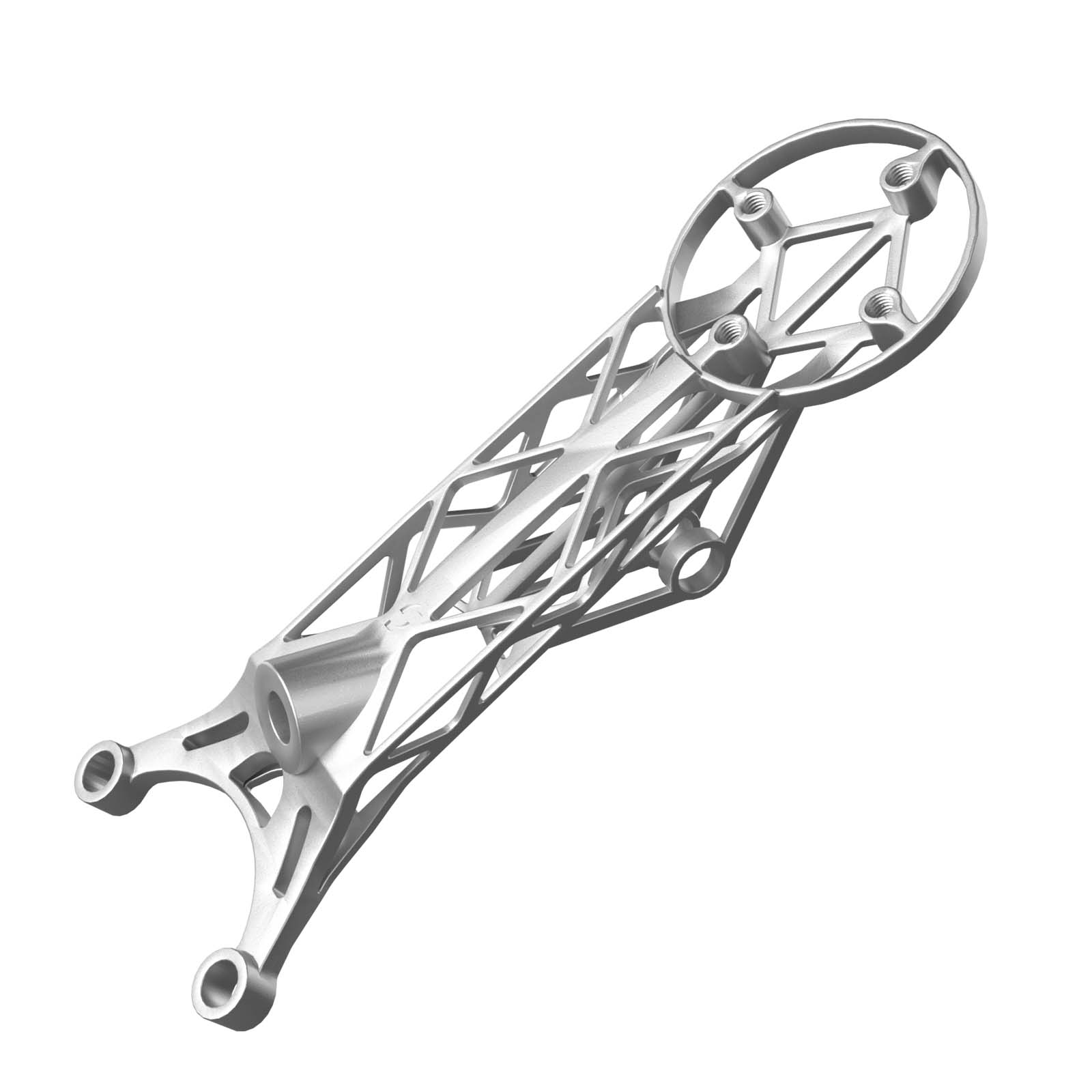 Big Rock 2nd Generation Integrated Handlebar Titanium Bike Mount, Samassi Ultra-Light High Strength Bike Mount, Fully Hollowed Design